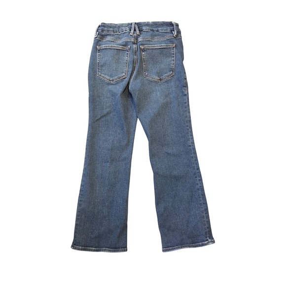 Good American Always Fits Classic Straight Leg Jeans Women Blue Wash Size 6 28 - Picture 5 of 8